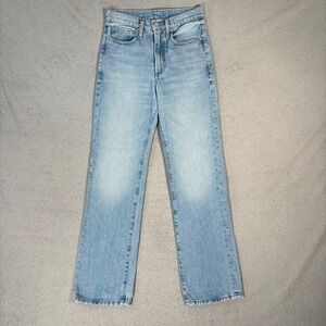 ViaVia High Rise Wide Leg Jeans Light Wash Denim Women Size 24 Made in‎ USA